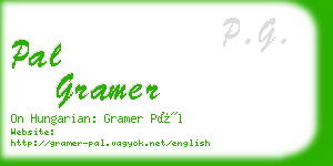 pal gramer business card